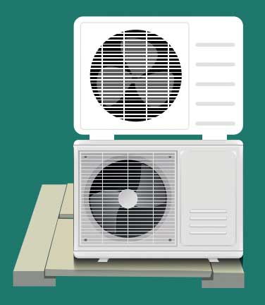 Support clim et pompe à chaleur